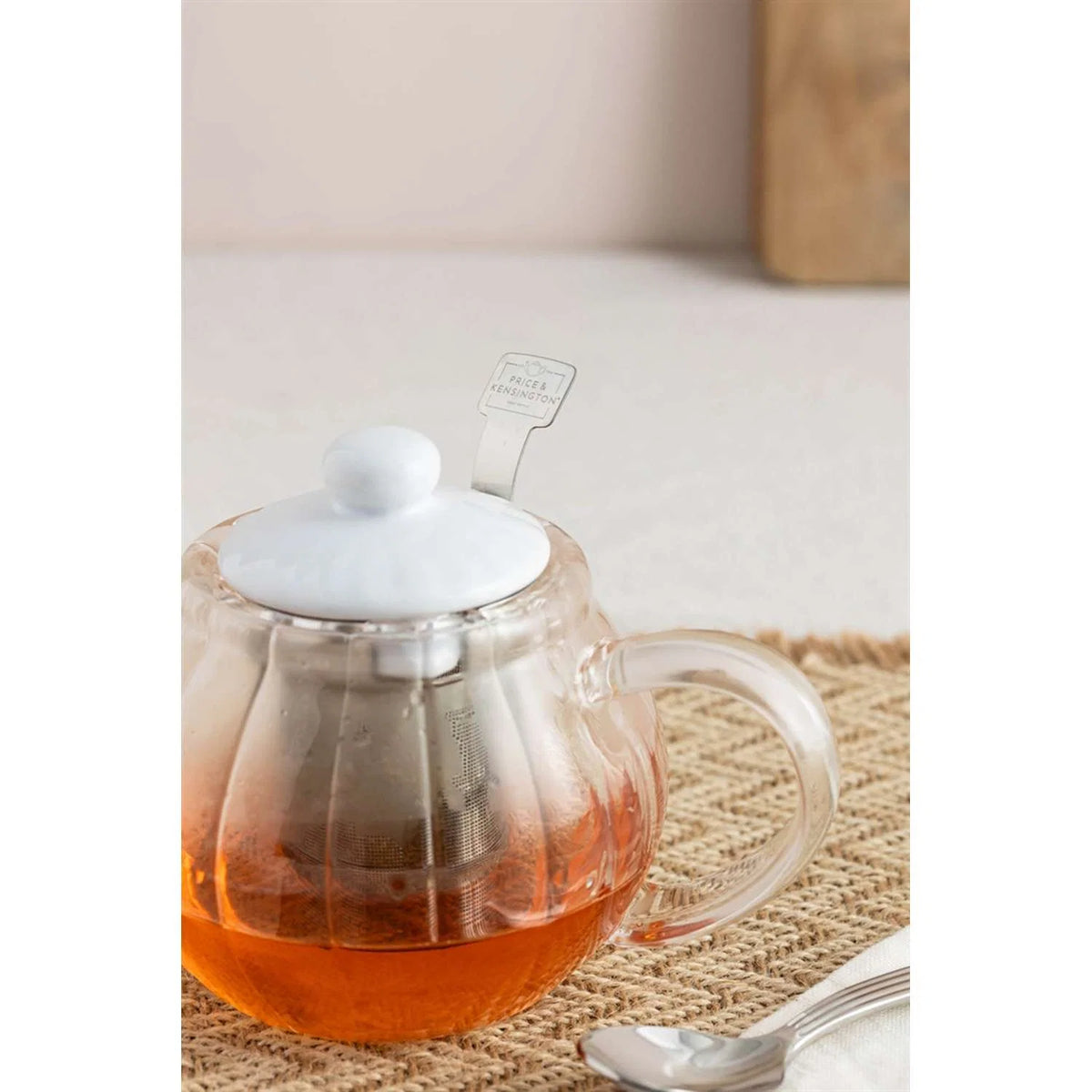 [Price & Kensington] LUXE Glaskanne mit Edelstahl-Teesieb