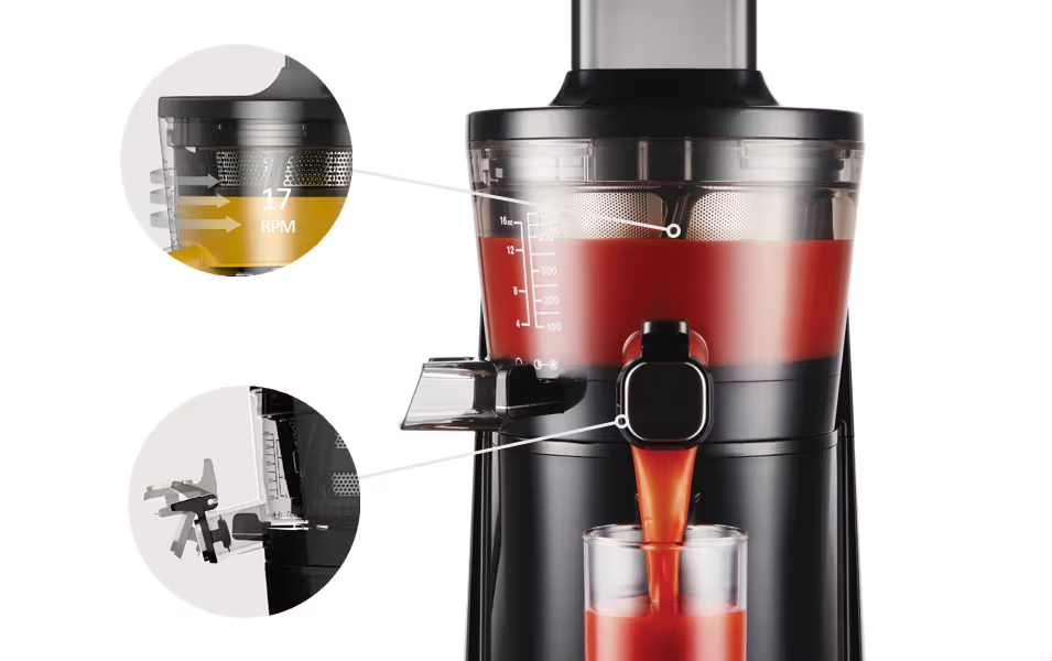 Rotating brush make delicious juice