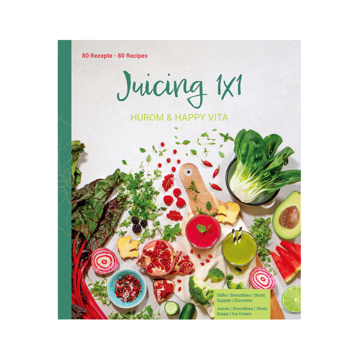 Juicing 1×1 Rezeptbuch (EN/DE & EN/FR)