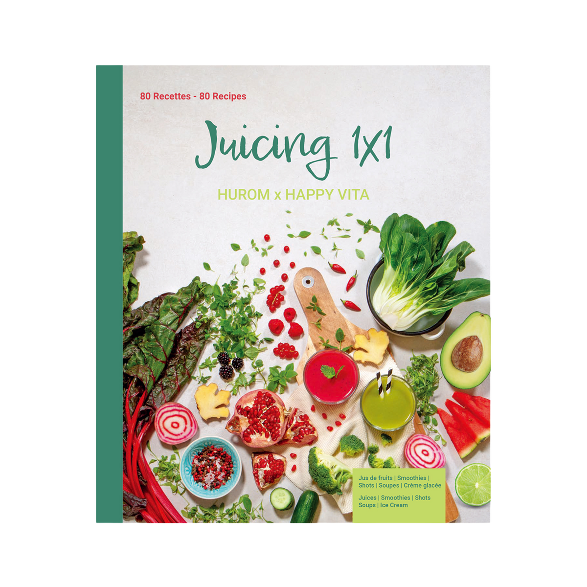 Juicing 1×1 Rezeptbuch (EN/DE & EN/FR)